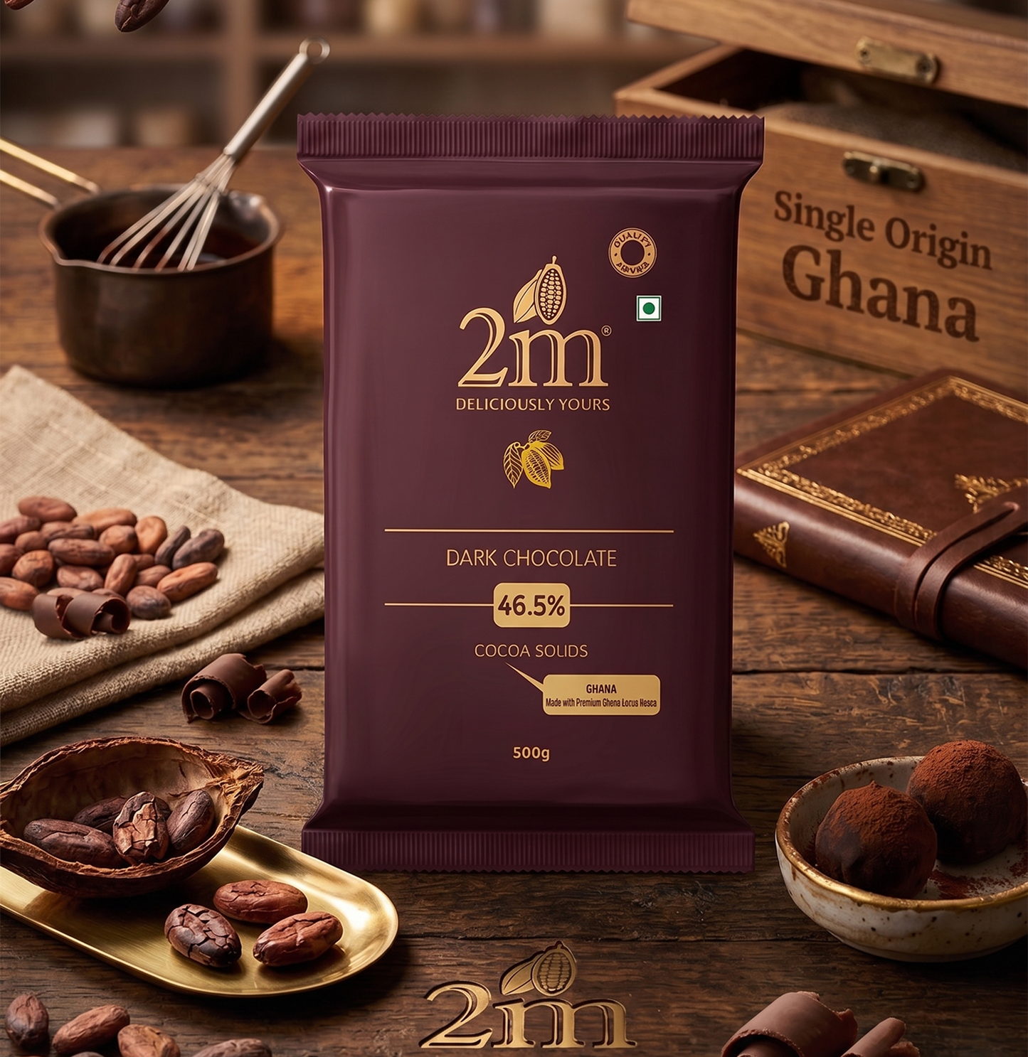 2M Cocoa 46.5 Chocolate - 500 Gm