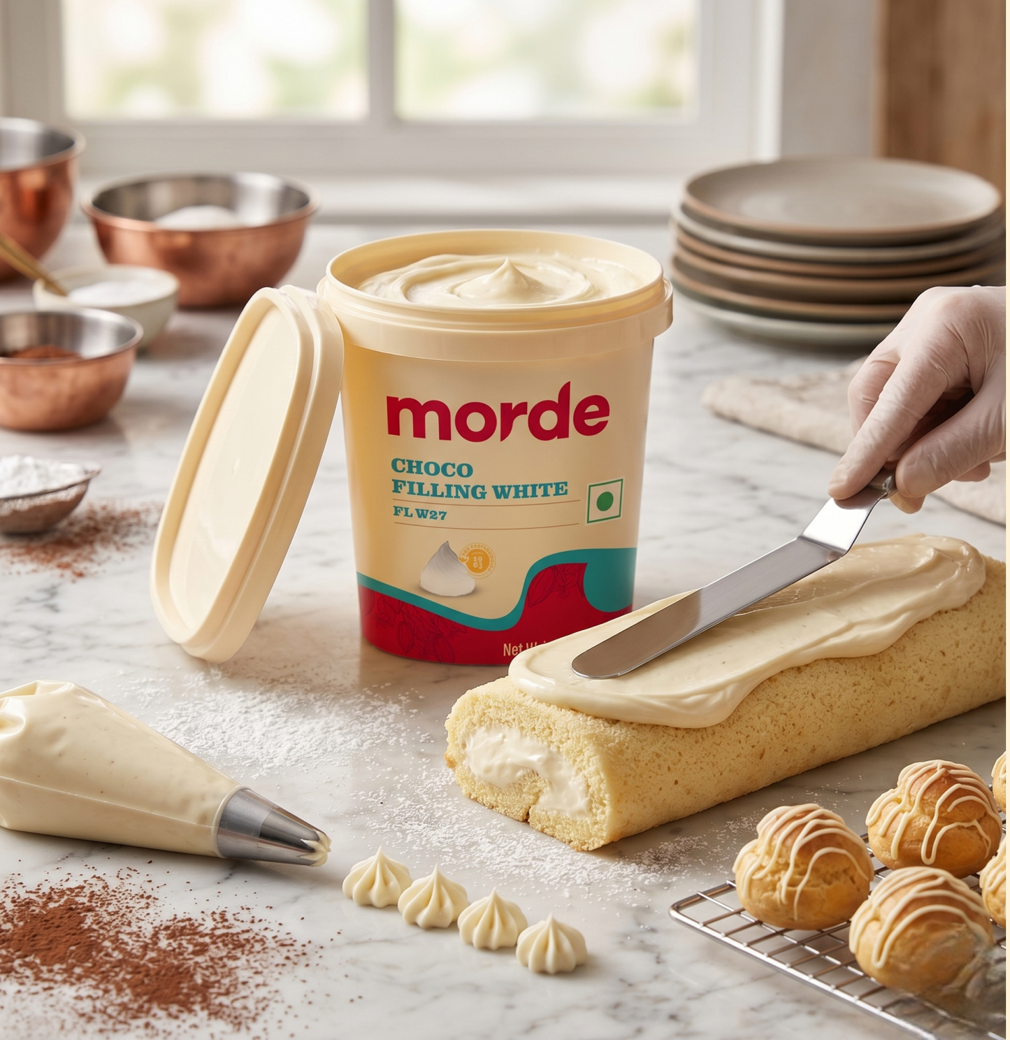 Morde Choco Filling White - 1 Kg
