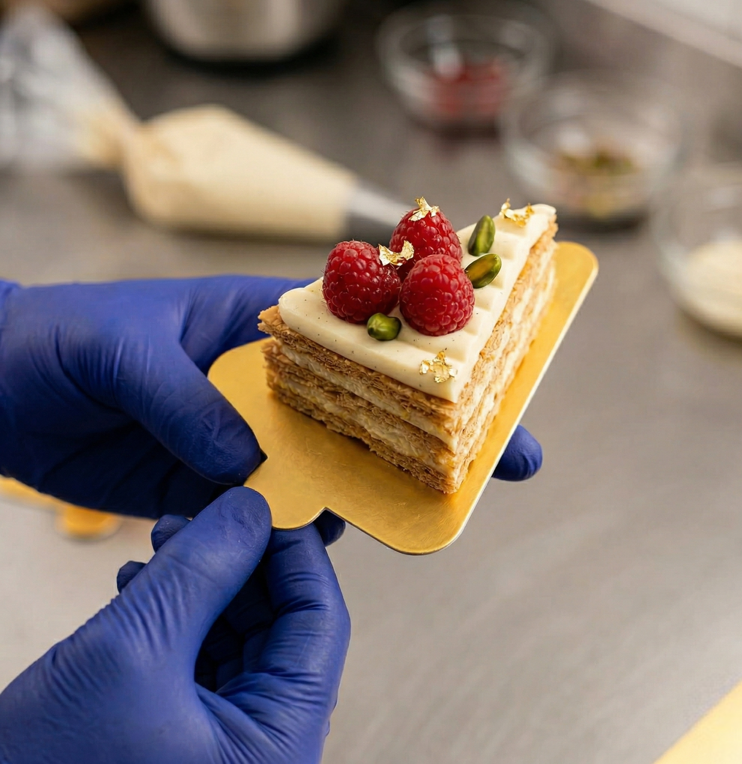 Triangle Golden Pastry Base (Pack of 50)