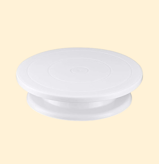 11 Inch Rotating Cake Turntable – White