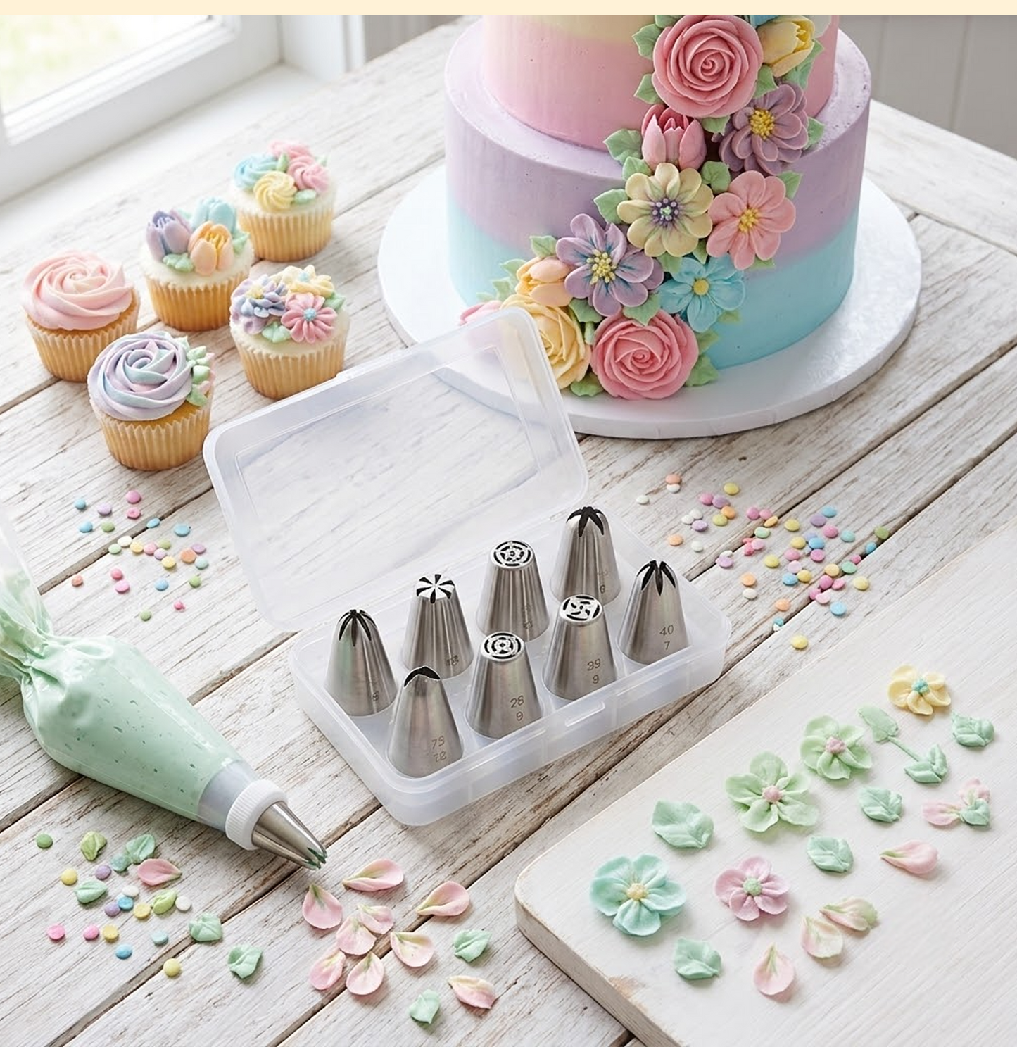 Russian Flower Icing Nozzle Set – 7 Pieces