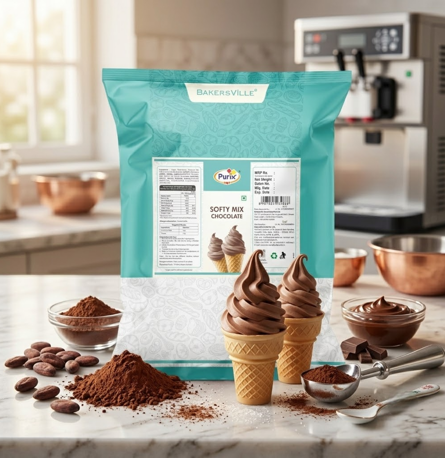 Bakersville Purix Softy Mix Chocolate – 1kg