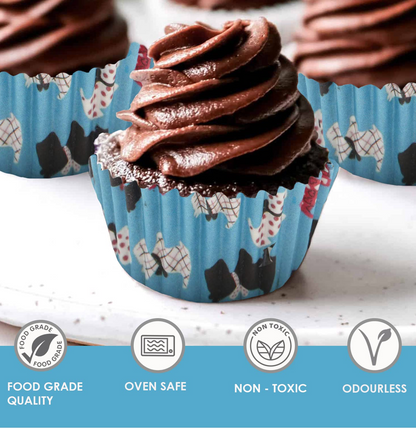 Paper Baking Muffin Cupcake Liners – Pack of 100 Multicolour
