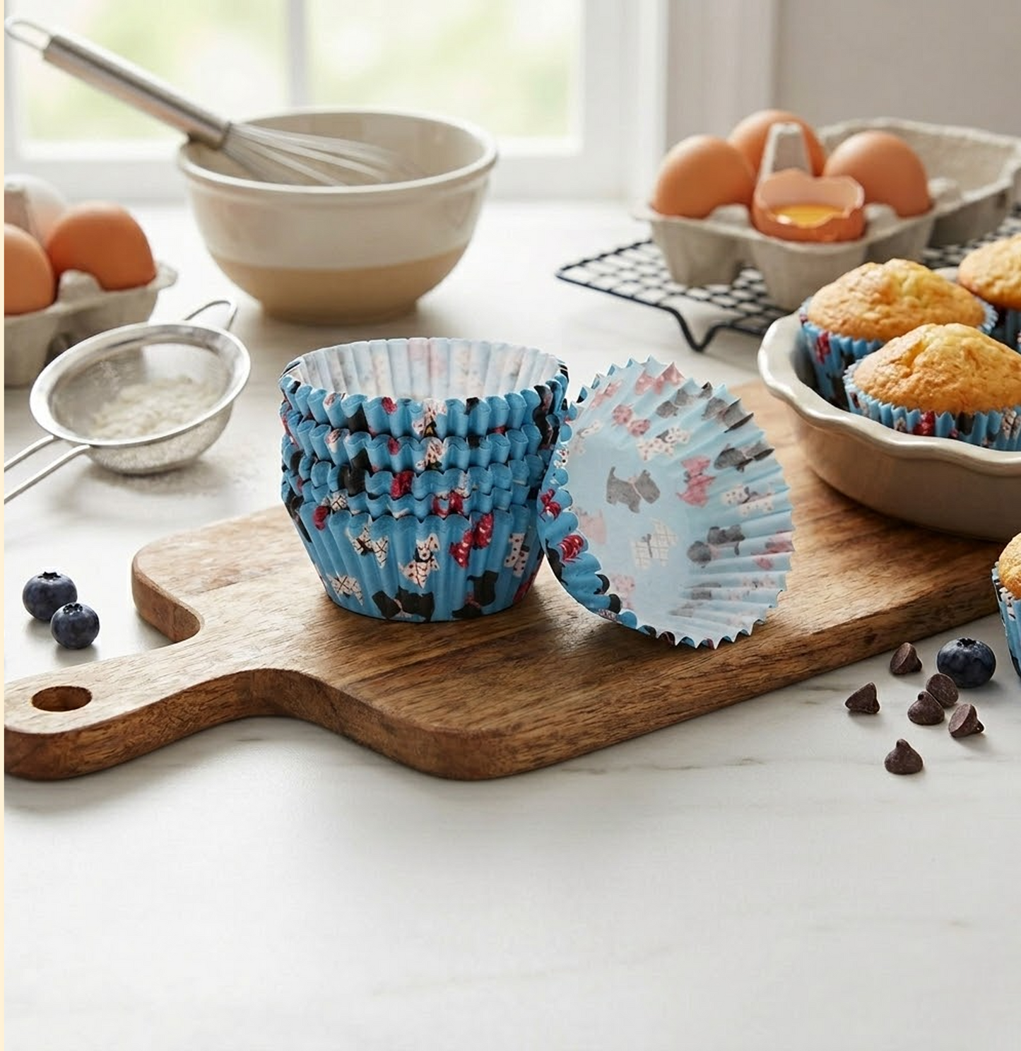 Paper Baking Muffin Cupcake Liners – Pack of 100 Multicolour