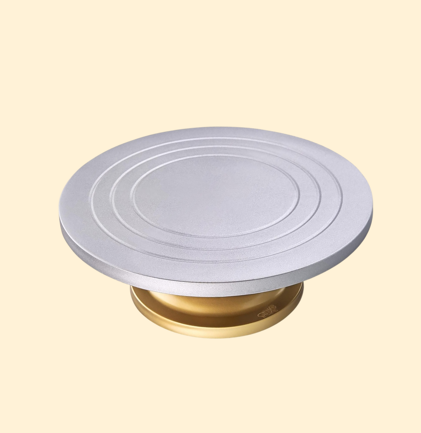 Signature Edition Cake Turntable – Silver & Gold (12 Inch)