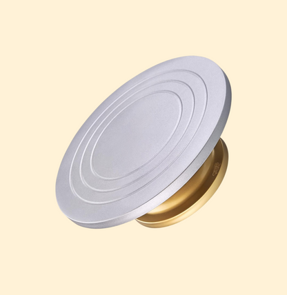 Signature Edition Cake Turntable – Silver & Gold (12 Inch)