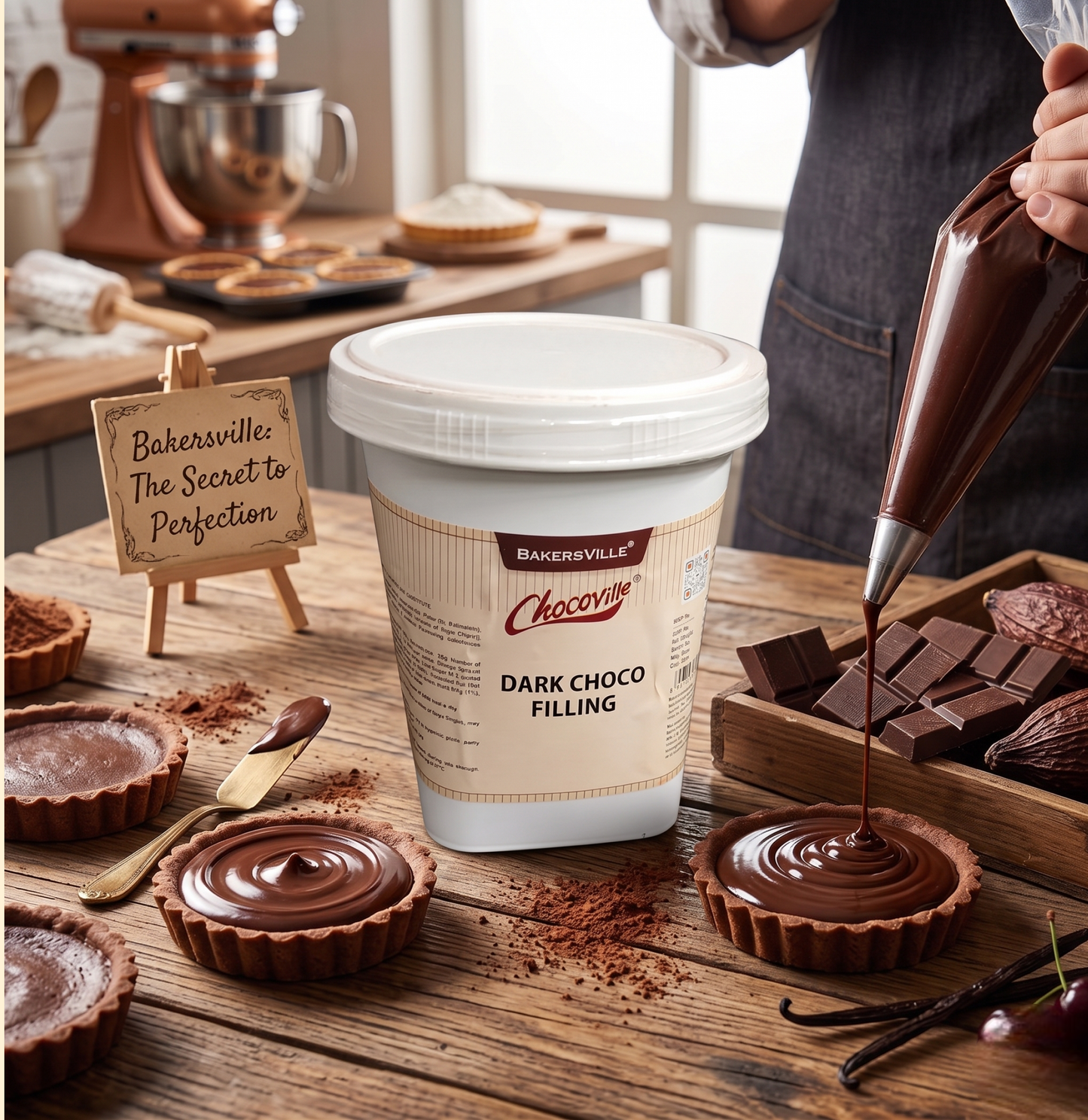 Chocoville Dark Choco Filling - 1 Kg