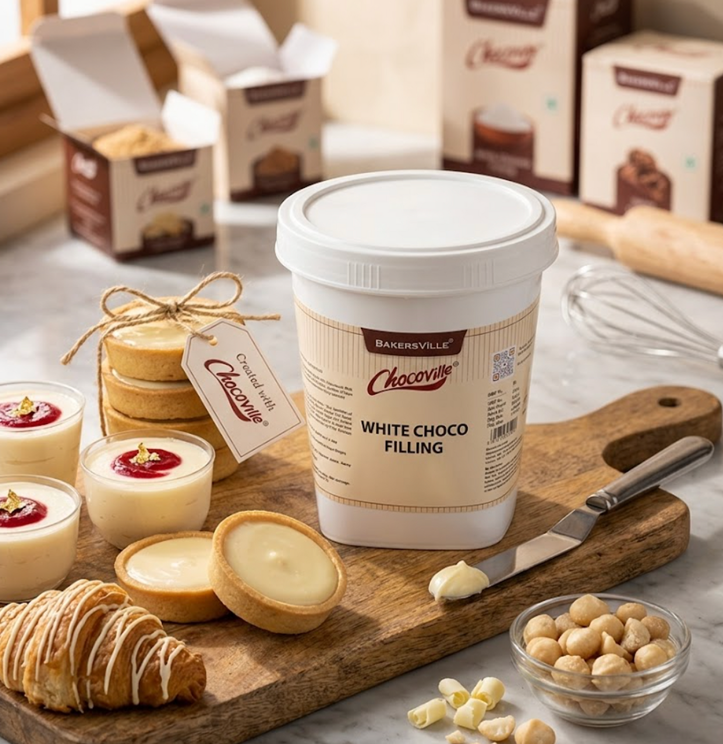 Chocoville White Choco Filling - 1 Kg