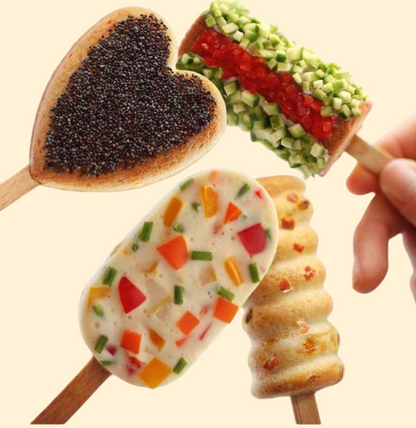 Silicone Popsicle & Kulfi Mold – 4 Cavities