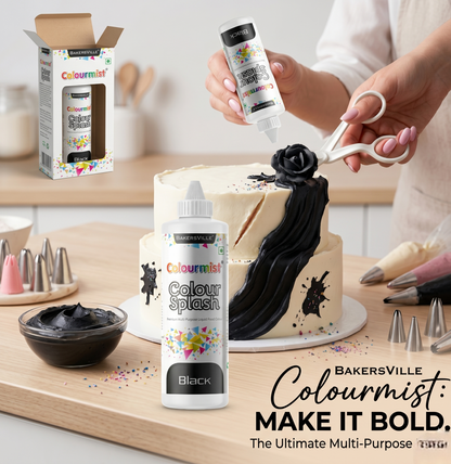 Colourmist Colour Splash Premium Multipurpose Liquid Food Colour – Black (200g)