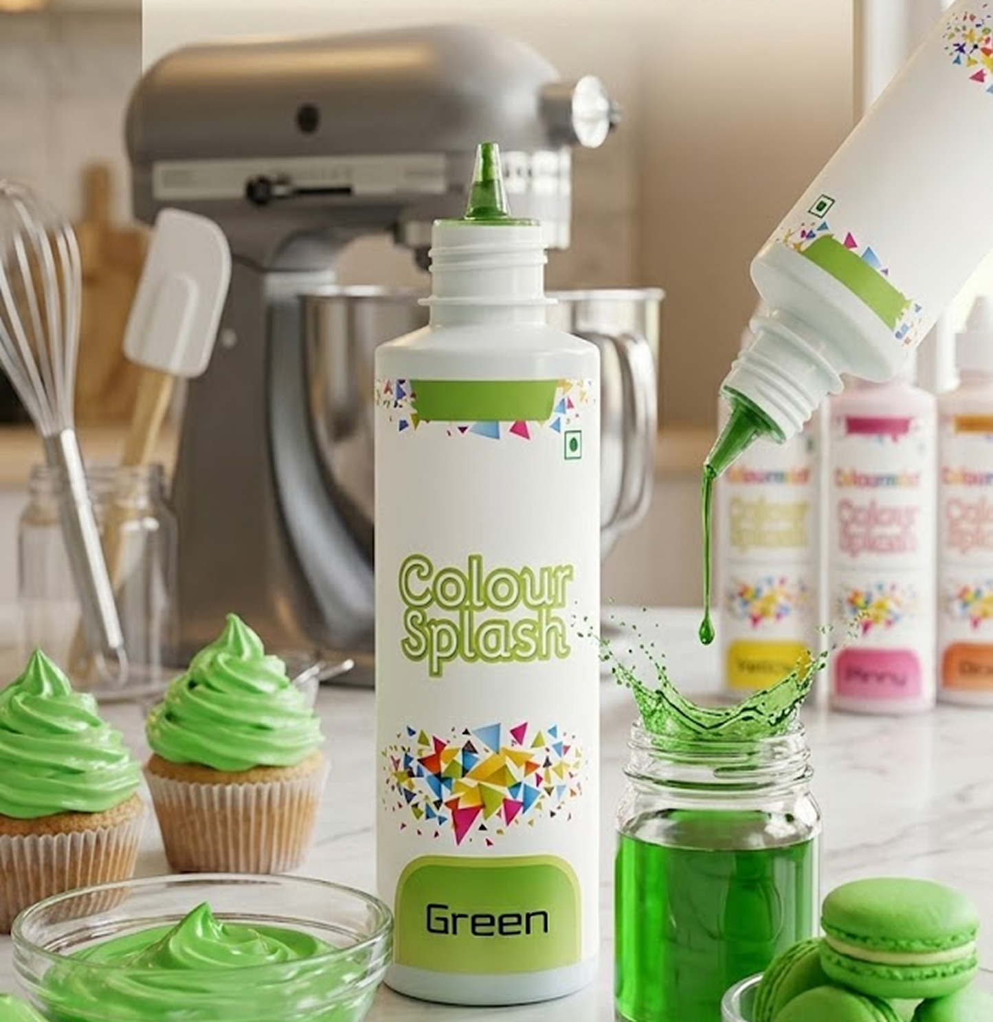 Colourmist Colour Splash Premium Multipurpose Liquid Food Colour – Green (200g)
