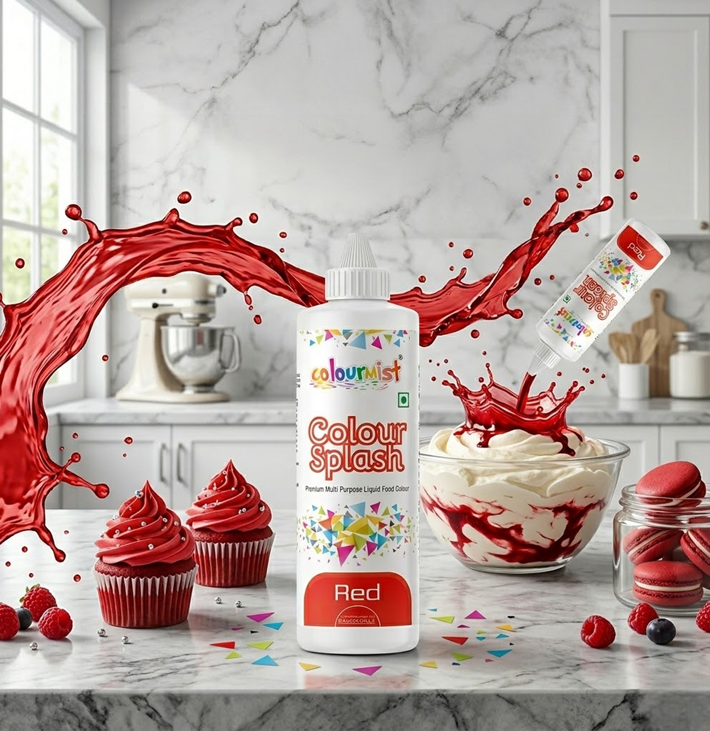 Colourmist Colour Splash Premium Multipurpose Liquid Food Colour – Red (200g)