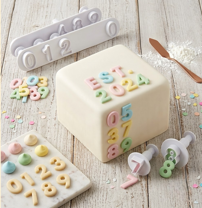 Push Easy Mini Number Cutters – 10 Pieces