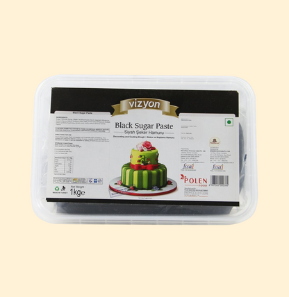 Vizyon Sugar Paste/Fondant – Black (1kg)