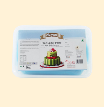 Vizyon Sugar Paste/Fondant – Blue (1kg)