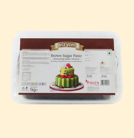 Vizyon Sugar Paste/Fondant – Brown (1kg)