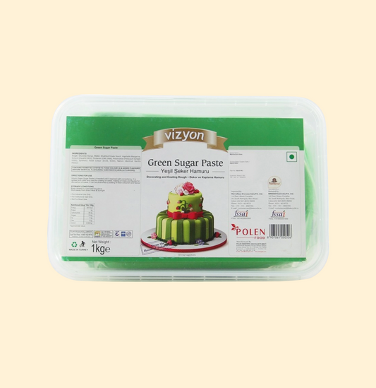 Vizyon Sugar Paste/Fondant – Green (1kg)