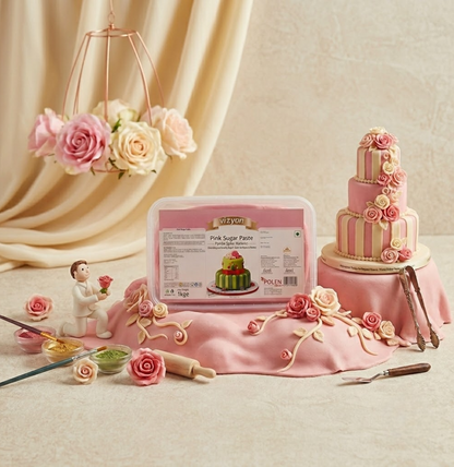 Vizyon Sugar Paste/Fondant – Pink (1kg)