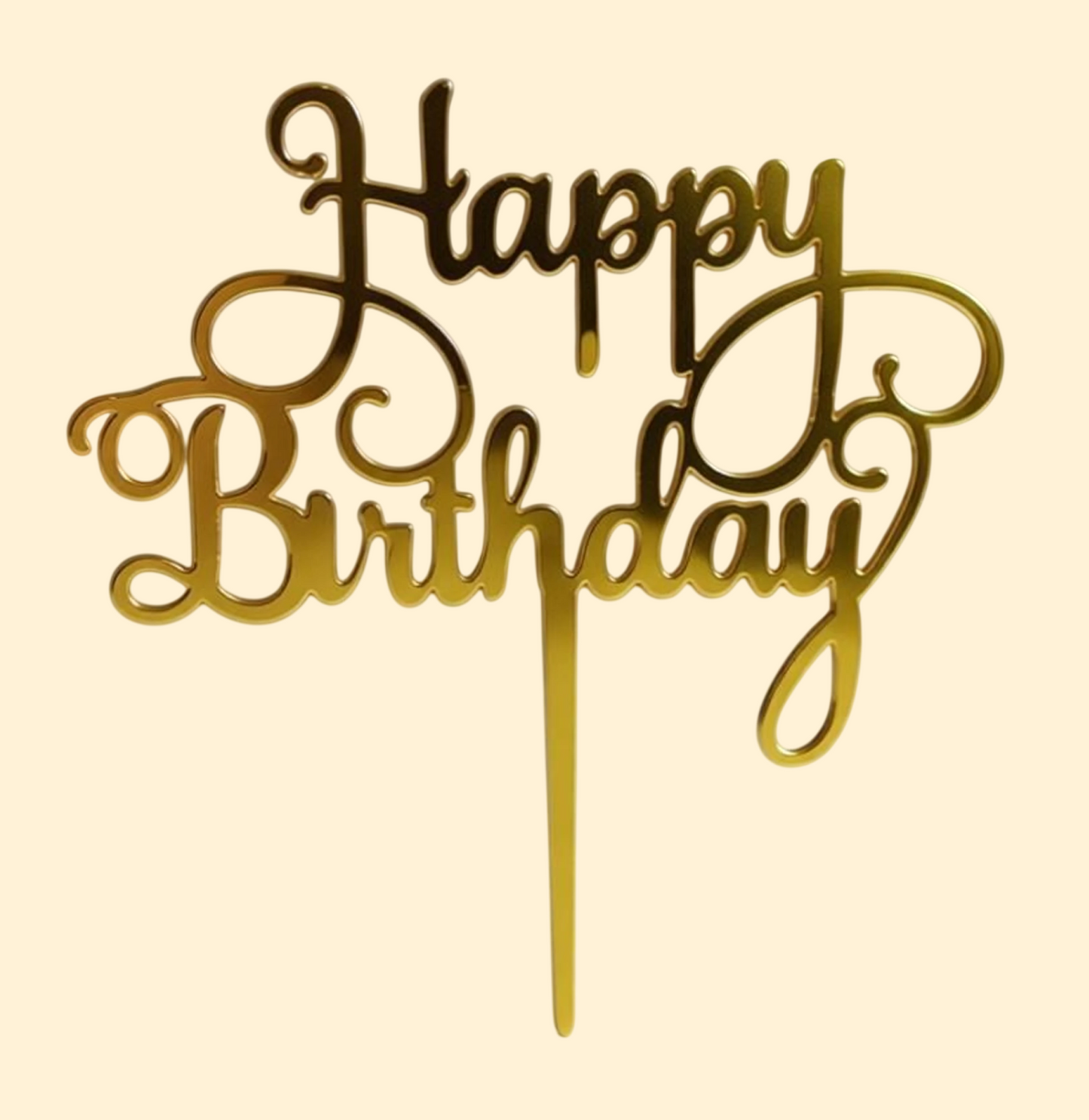Happy Birthday Cake Topper (5 Inch) – Pack of 10 Assorted
