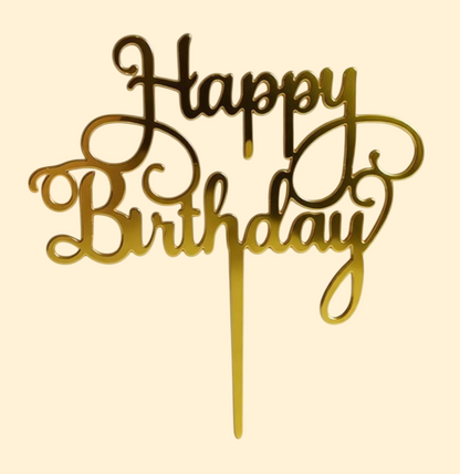 Happy Birthday Cake Topper (5 Inch) – Pack of 10 Assorted