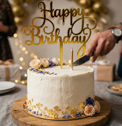 Happy Birthday Cake Topper (5 Inch) – Pack of 10 Assorted