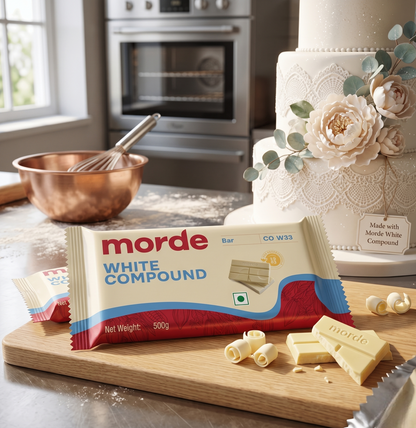 Morde White Compound Chocolate - 500 Gm