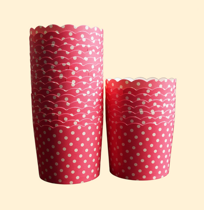 Paper Cupcake Liners – Random Colors & Designs – Medium Size (Pack of 50)