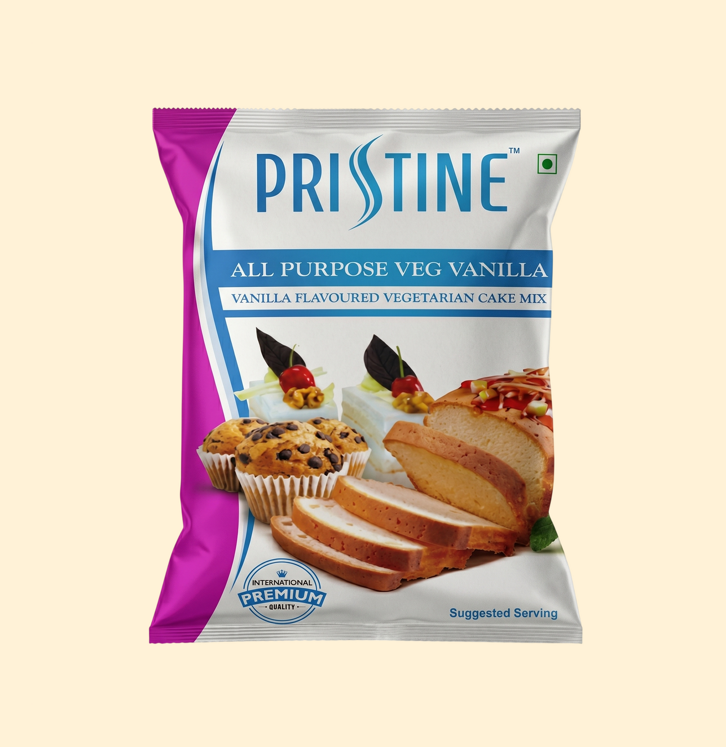 Pristine All Purpose Veg Vanilla Cake Premix – 5kg