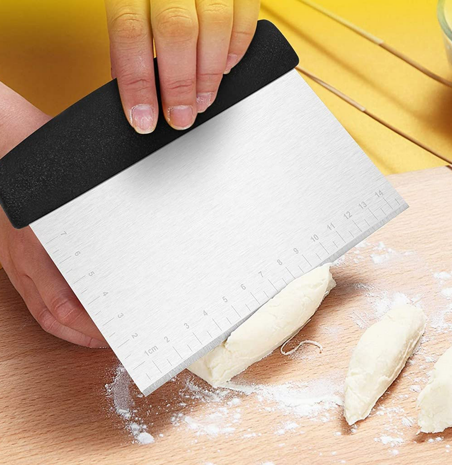 Stainless Steel Dough Scraper – 6 Inch