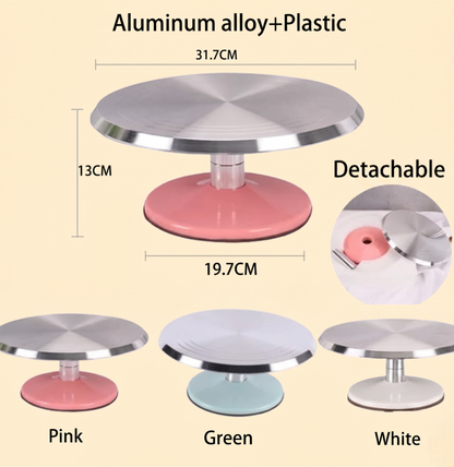 Smooth Rotating Cake Turntable – 12 Inch (1 Pc)