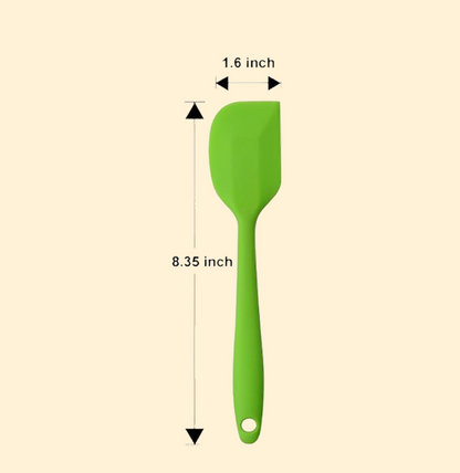 Premium Silicone Spatula with Steel Core – 8.5 Inch Small (Multicolour)