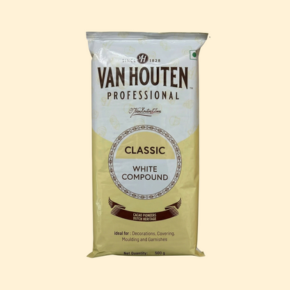 Van Houten Professional Classic White Compound Chocolate – 500 Gm
