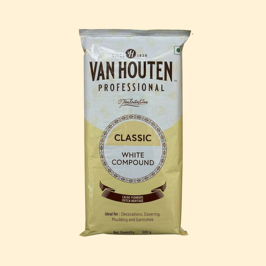 Van Houten Professional Classic White Compound Chocolate – 500 Gm