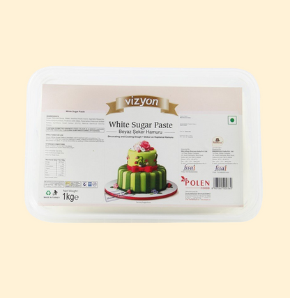 Vizion White Sugar Paste/ Fondant - 1 Kg